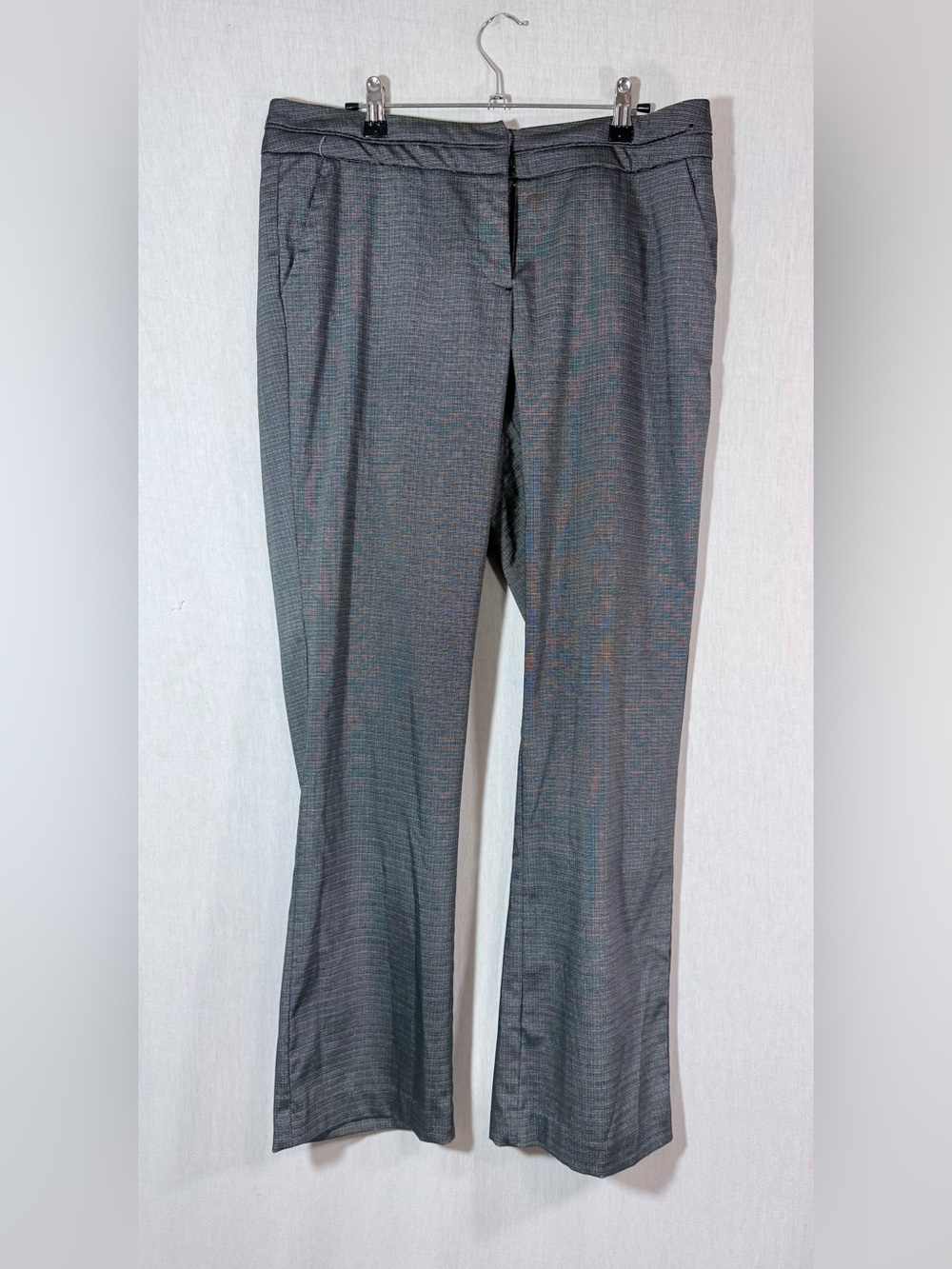 New York & company size 10 stretch Classic Women's Dress Pants in Charcoal Gray